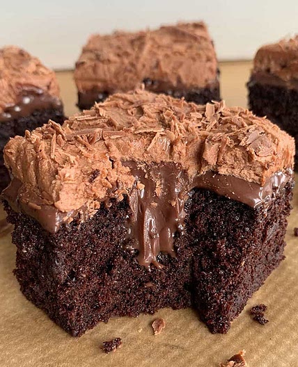 Ultimate Chocolate Fudge Poke Cake