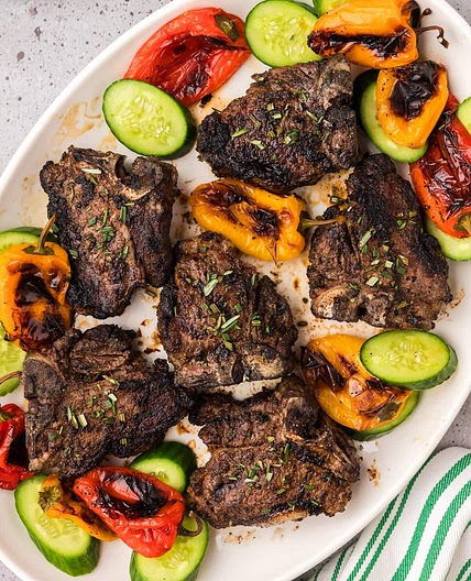 Grilled Lamb Loin Chops