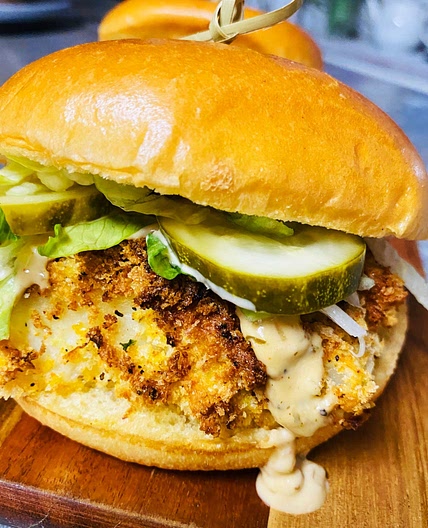 Air Fryer Crispy Fish Sandwiches