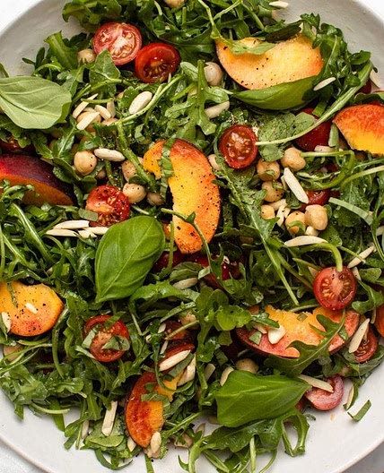 Summer Peach & Chickpea Salad