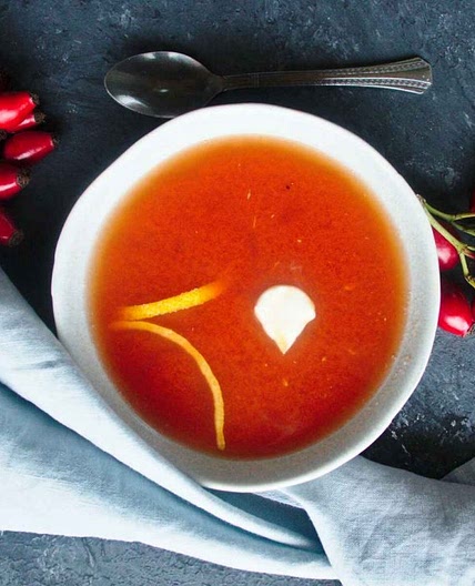 Rosehip Soup - Nyponsoppa: Swedish specialty