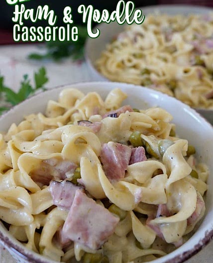 One Pot Ham and Noodle Casserole