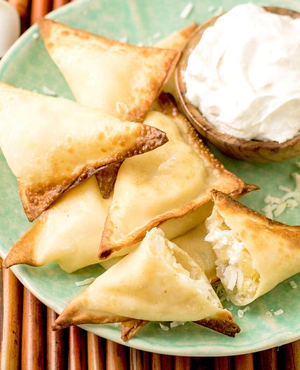 Air-Fryer Tropical Cheesecake Bites