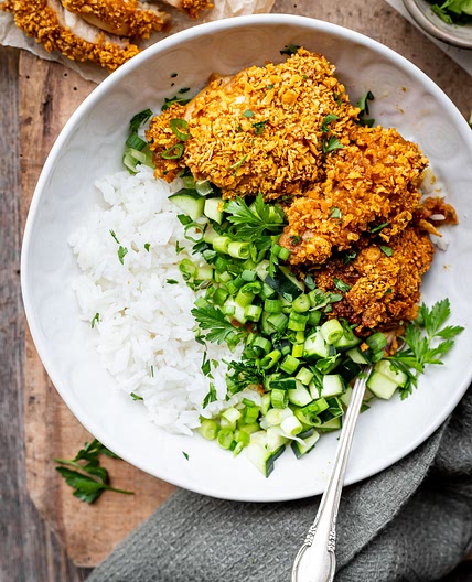 Katsu Cornflake Chicken (5 ingredients only!)