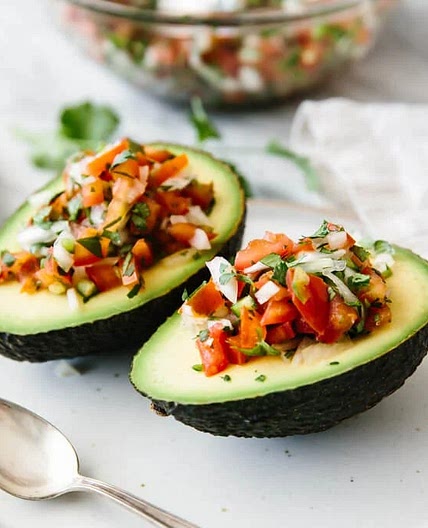 Pico De Gallo Stuffed Avocados