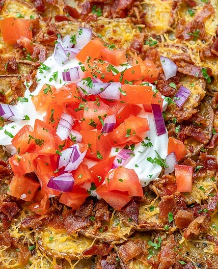 Irish inspired Potato Nachos
