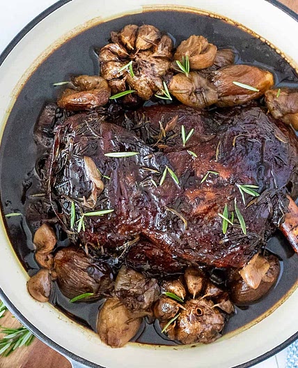 Lamb oyster shoulder with balsamic glaze
