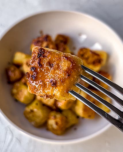 Crispy Honey Garlic Potatoes