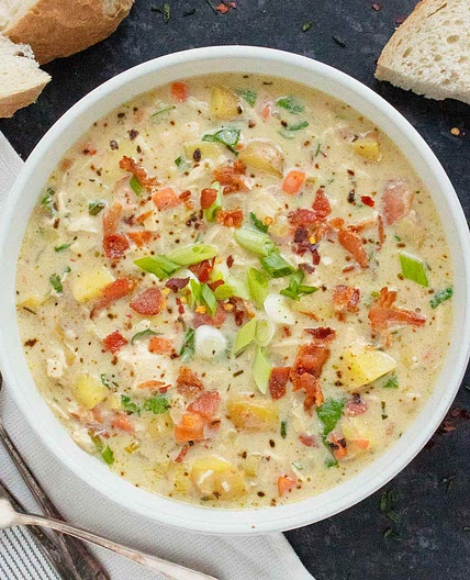 Chicken Potato Soup with Bacon
