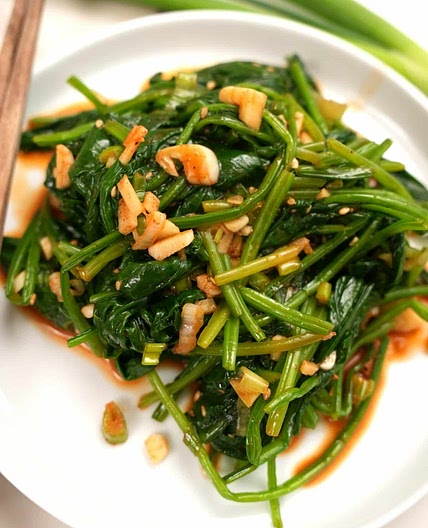 Spicy Korean Spinach Side Dish
