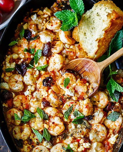 Shrimp Saganaki Recipe