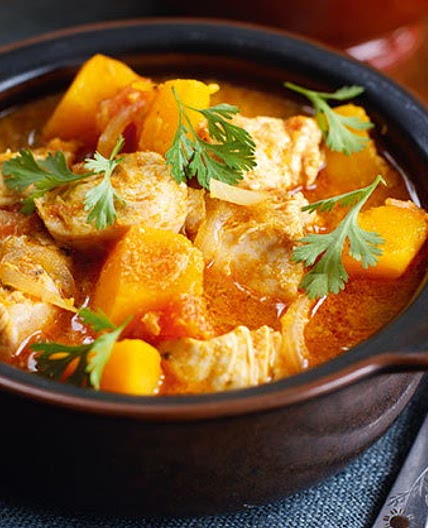 Butternut squash and chicken rogan josh