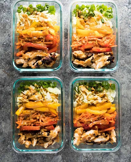 Satay Chicken Lunch Bowls