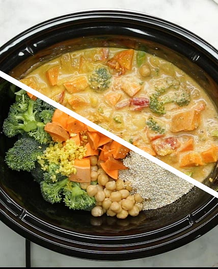 Slow Cooker Coconut Curry Recipe by Tasty