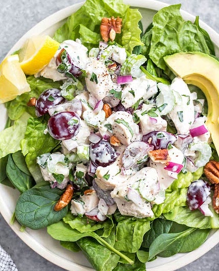 Classic Chicken Salad with Grapes & Celery: Whole30, Paleo, Gluten-Free