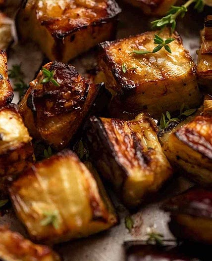 Oven roasted eggplant (aubergine)