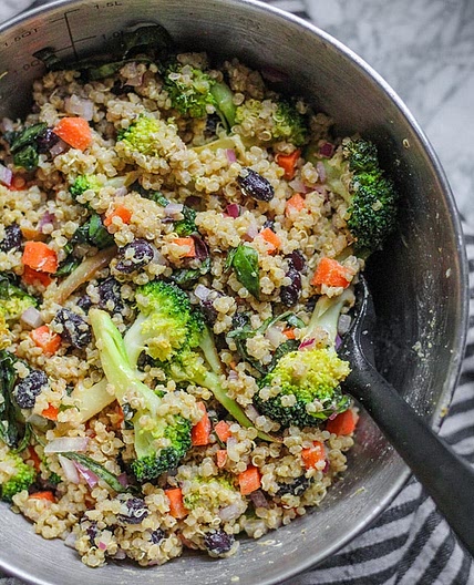 Lemon Tahini Quinoa Salad
