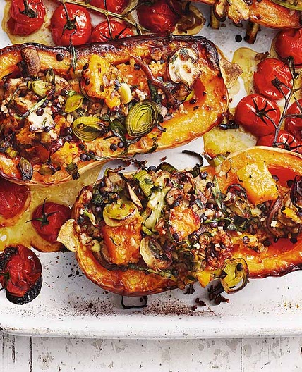 Stuffed butternut squash