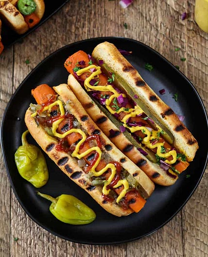 Vegan Carrot Hot Dogs