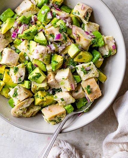Sous Vide Chicken Breast and Cilantro Lime Chicken Avocado Salad