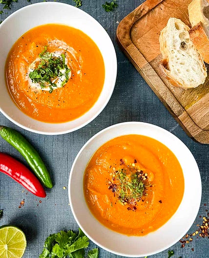Sweet Potato, Chilli and Ginger Soup