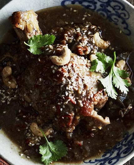 Slow-cooker lamb & eggplant curry