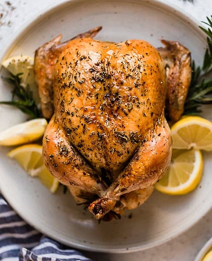 Roast Chicken with Rosemary and Lemon
