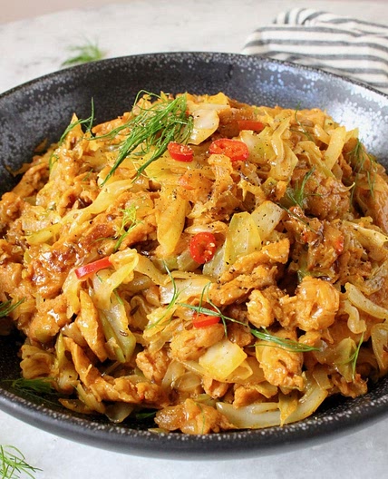 Vegan Sautéed Cabbage and Onions