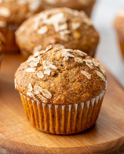 Healthy Banana Oatmeal Muffins