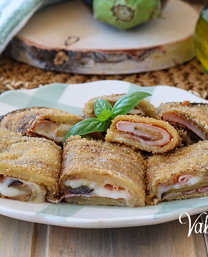 ROTOLINI DI MELANZANE AL FORNO