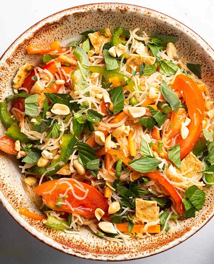 Thai Rice Noodle Salad With Chili-Lime Vinaigrette