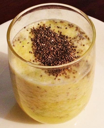 Suco de abacaxi e sementes de chia para emagrecer
