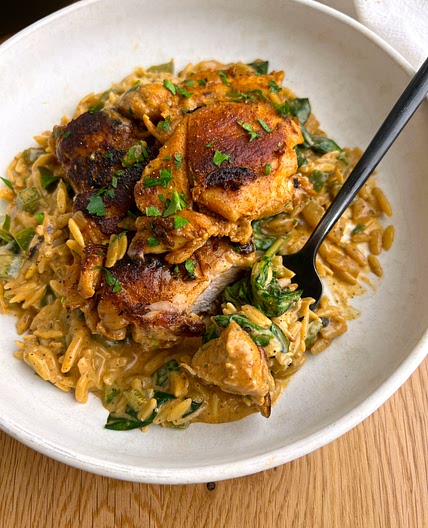 Creamy Cajun Chicken Orzo