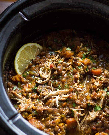 Slow Cooker Ethiopian Chicken & Lentil Stew