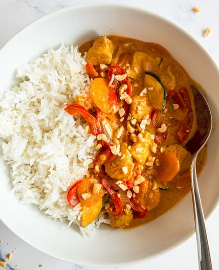 Thai Peanut Curry with Chicken