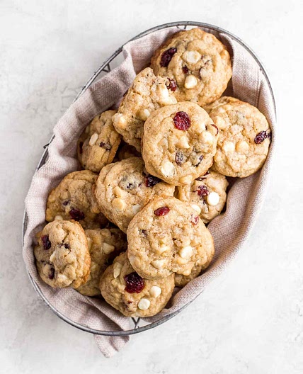 Soft and Chewy White Chocolate Cranberry Cookies