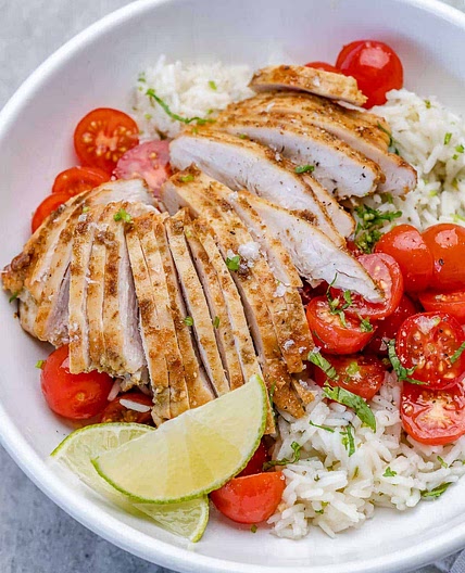 Cilantro Lime Chicken Rice Bowls