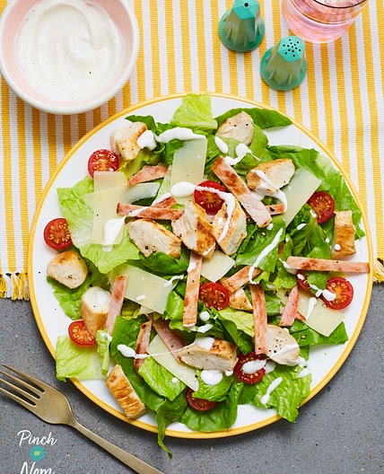 Chicken and Bacon Caesar Salad | Slimming & Weight Watchers Friendly