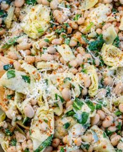 Spinach Artichoke Cannellini Beans