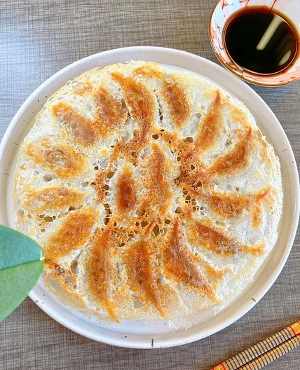 Potstickers with a Crispy Skirt