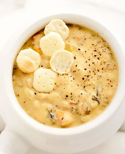 Vegan Creamy Cauliflower Wild Rice Soup