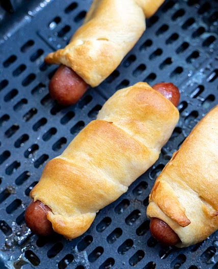 Air Fryer Crescent Roll Hot Dogs