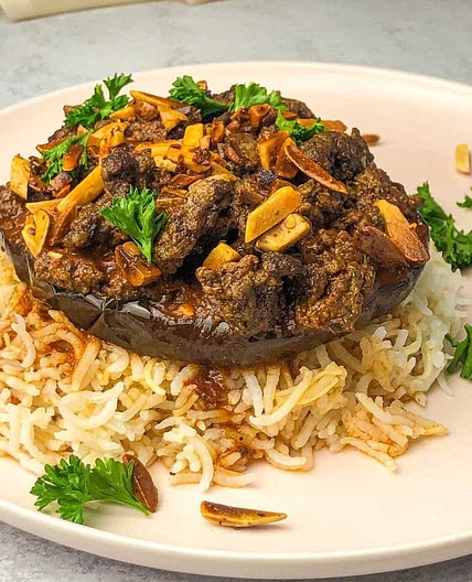 Baked Stuffed Eggplant