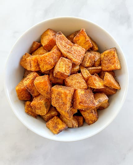 Crispy Roasted Sweet Potatoes (Oven or Air Fryer)