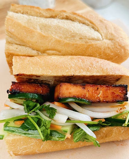 Vegetarian Banh Mi (Vietnamese Sandwich)