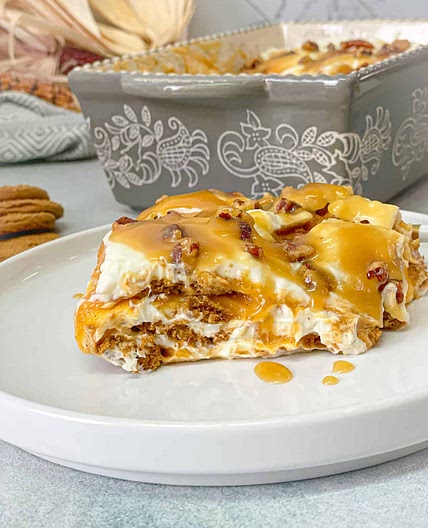 No Bake Pumpkin Lasagna