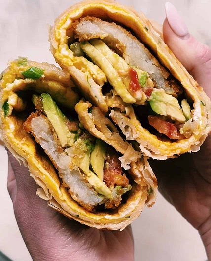 Scallion Pancake Breakfast Burrito