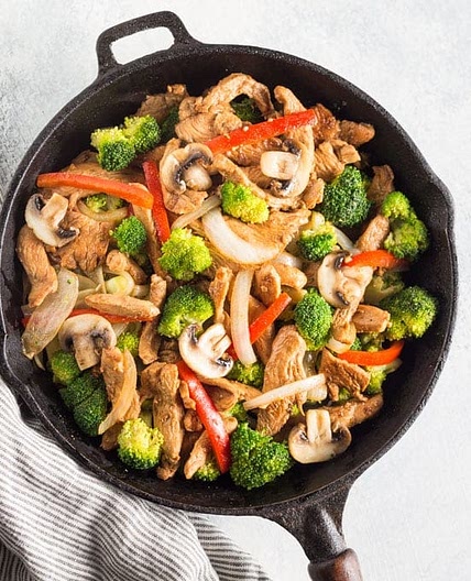 Keto Low Carb Chicken Stir Fry