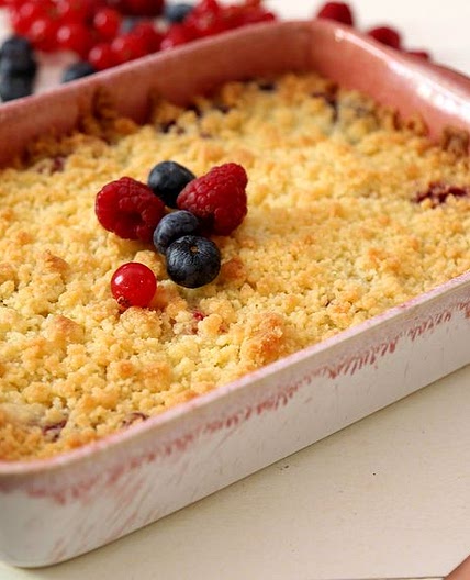 Crumble aux fruits rouges