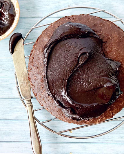 7-inch Dense Spelt Chocolate Fudge Cake